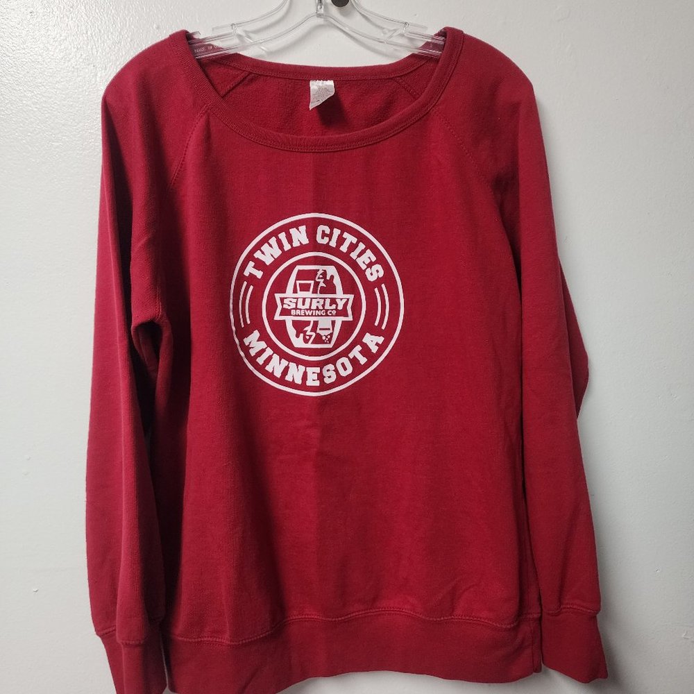 Unbranded Twin Cities Minnesota Red Cotton Blend Sweatshirt XL Surley